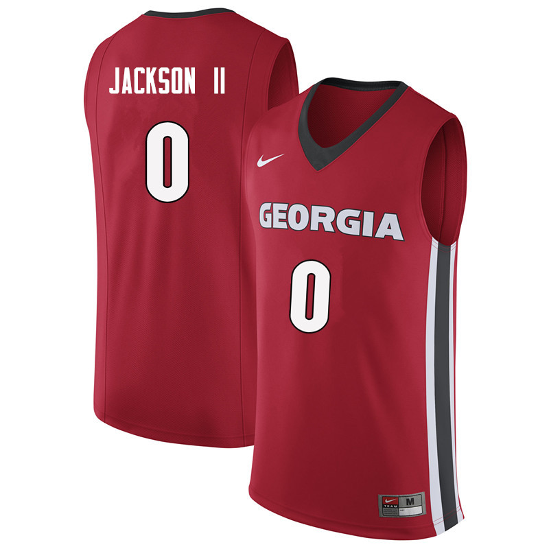 Georgia Bulldogs #0 William Jackson II College Basketball Jerseys Sale-Red